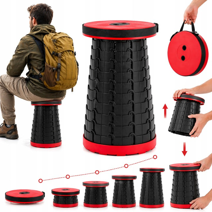 Folding Stool Hiking Stool Telescopic Camping Chair Up to 200kg Packaging status original