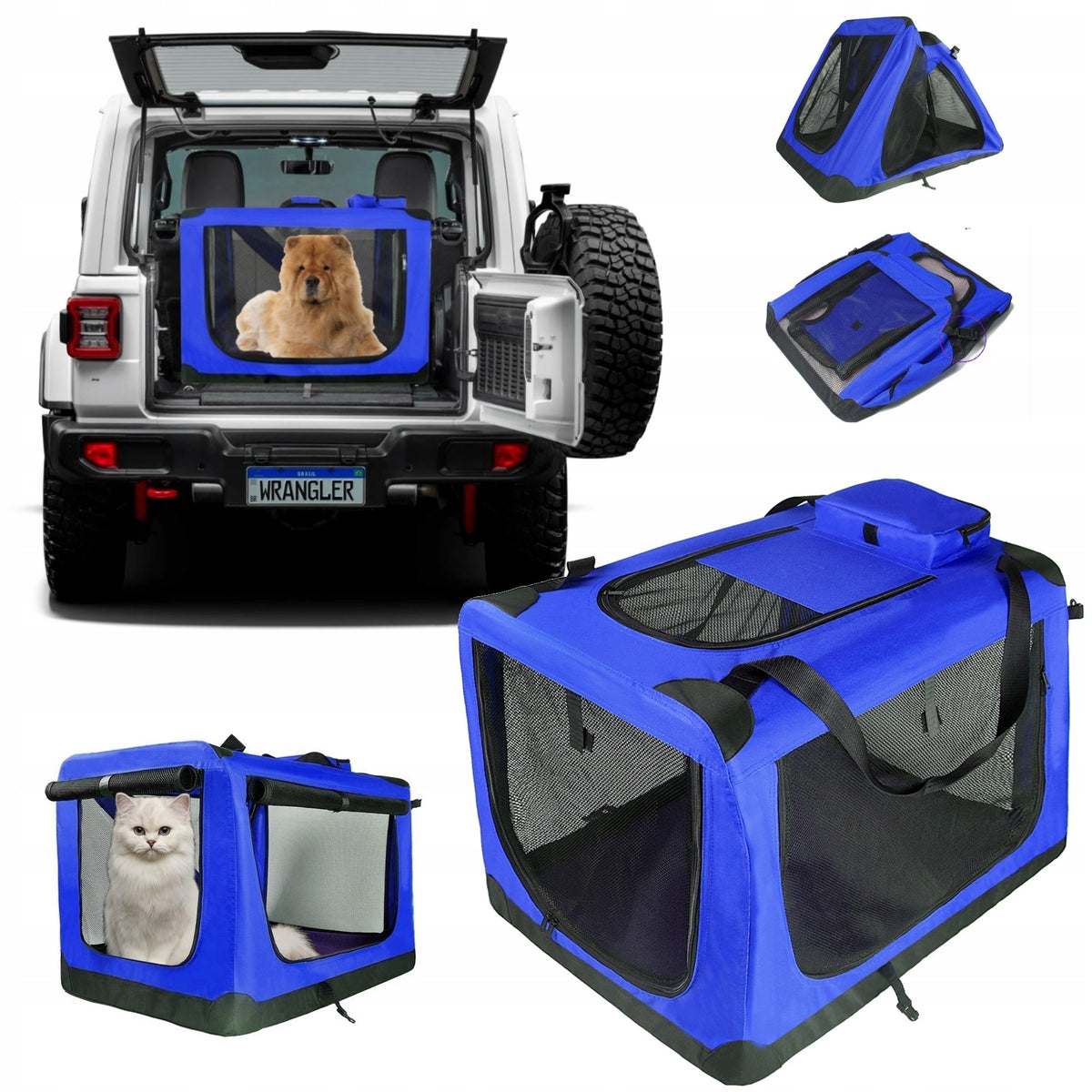 Folding Transporter for Small Dog 50x35x35cm S