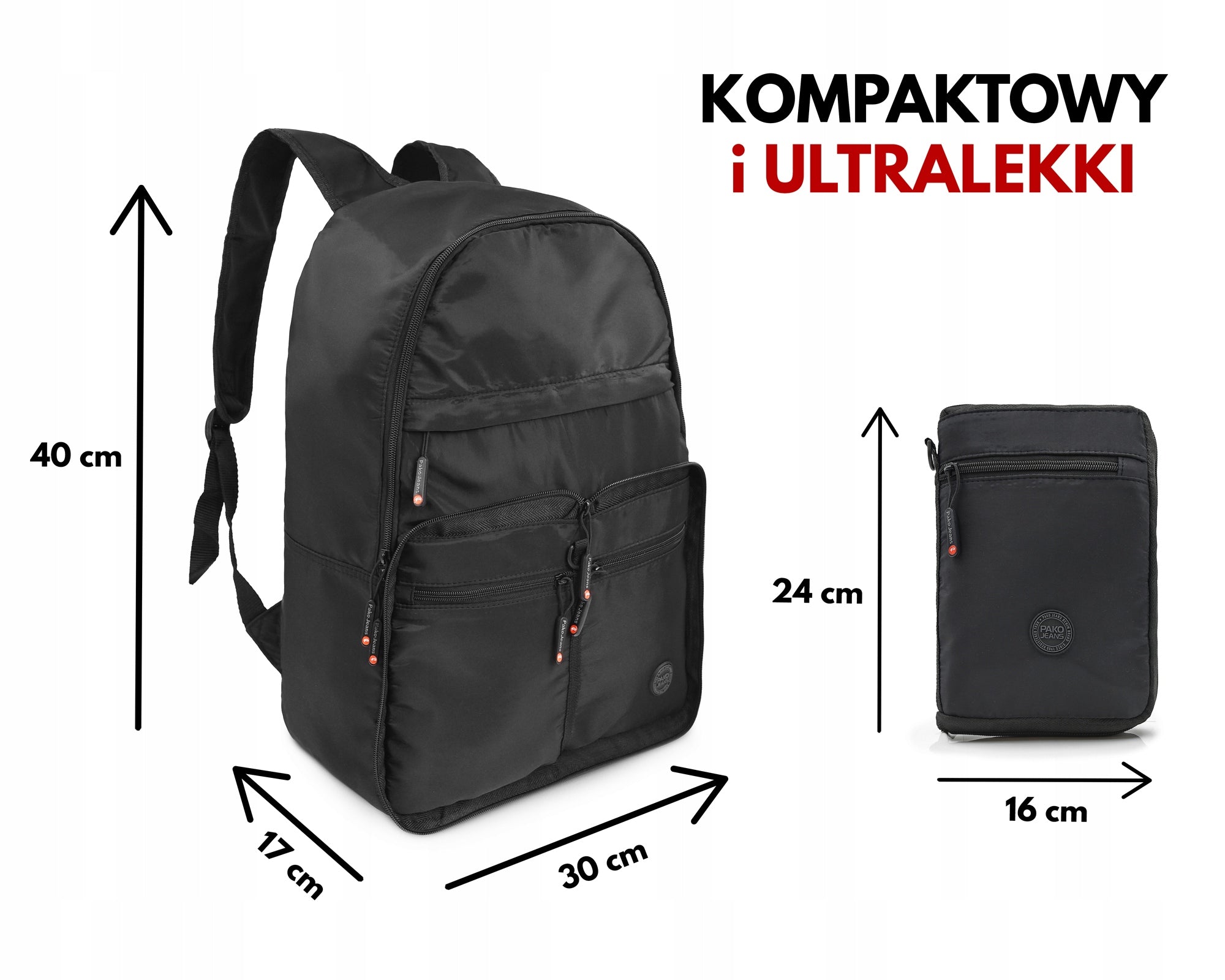 Folding Travel Sports BACKPACK Spacious ULTRALIGHT Practical Pako Jeans Brand Pako Jeans