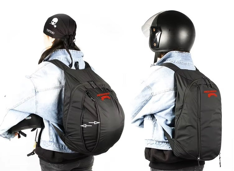 Folding backpack for motorcycle and bicycle helmet lightweight cover 20 to 28L ZM17 Packaging status original
