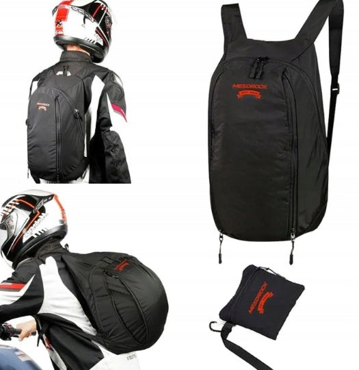 Folding backpack for motorcycle and bicycle helmet lightweight cover 20 to 28L ZM17