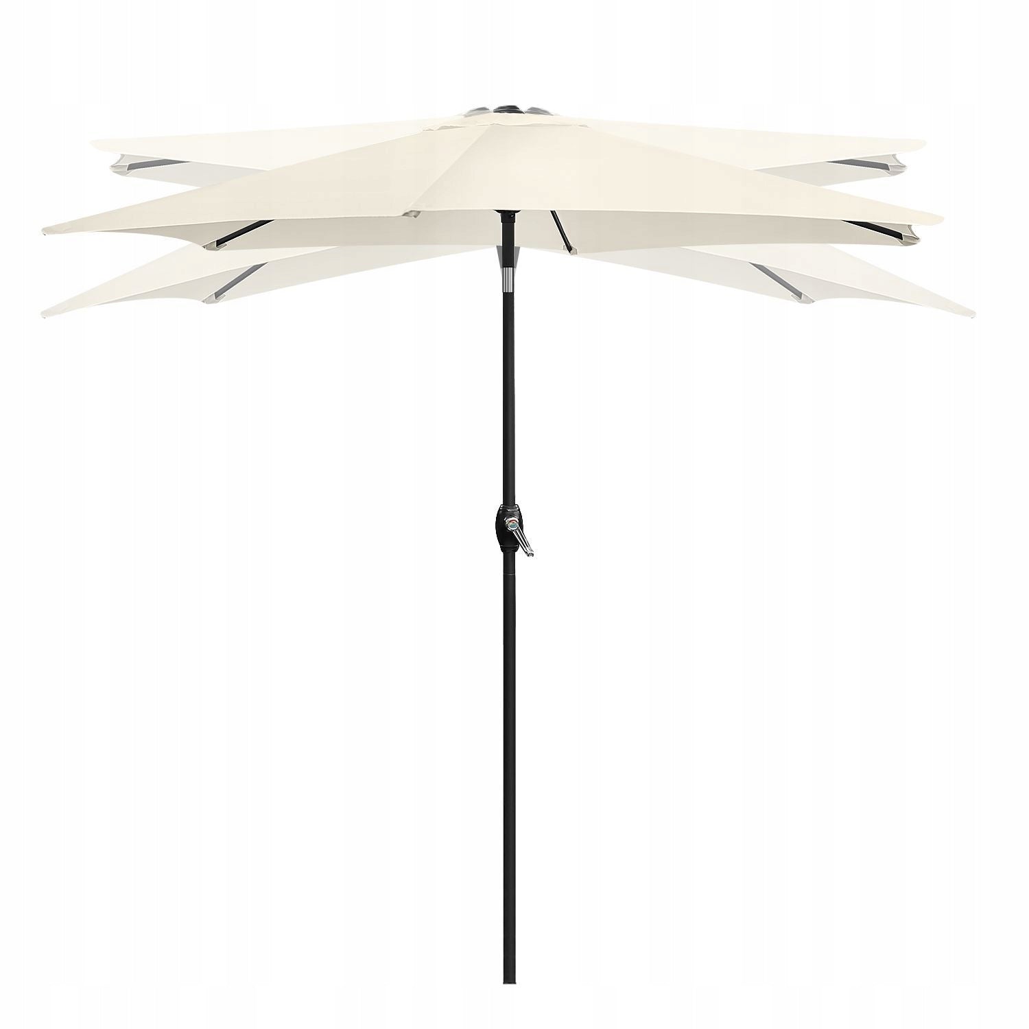 Folding balcony garden umbrella adjustable 210 cm beige Manufacturer Bauerkraft