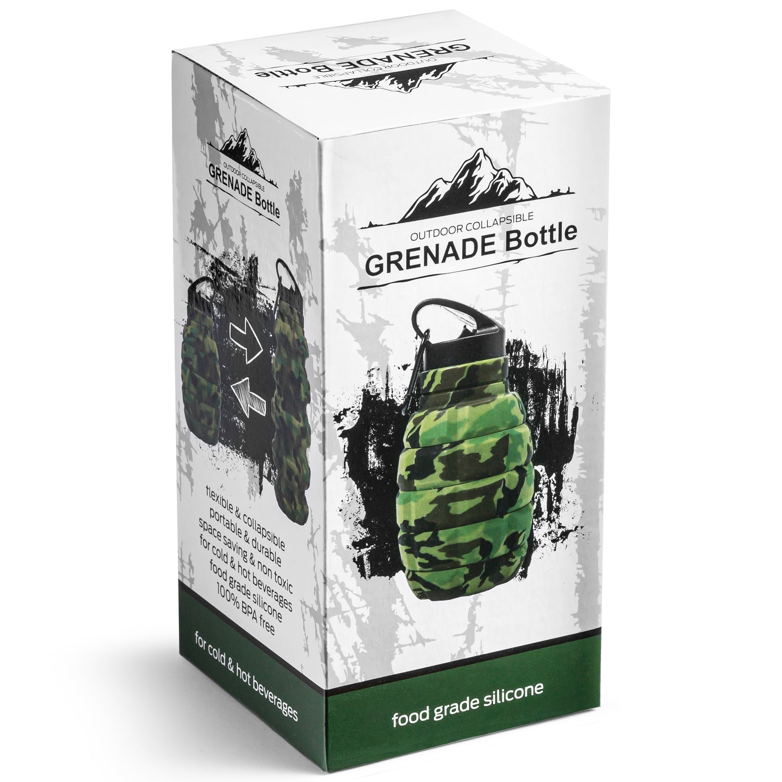Folding bottle GRANAT water bottle 580 ml gadget military camouflage holder Model Foldable Camo Bottle 580