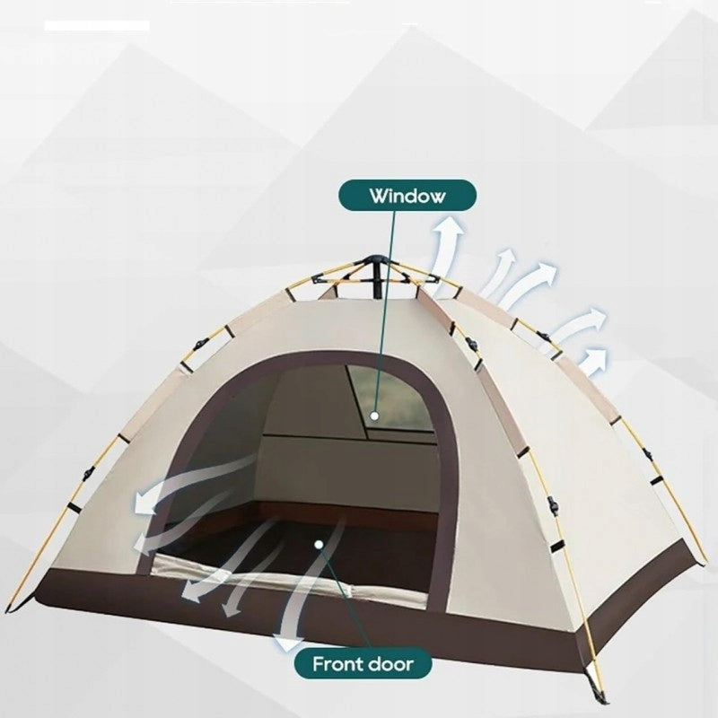 Folding camping tent 2-3 persons 200x140x115cm BAL12N Waterproofness less than 1500 mm