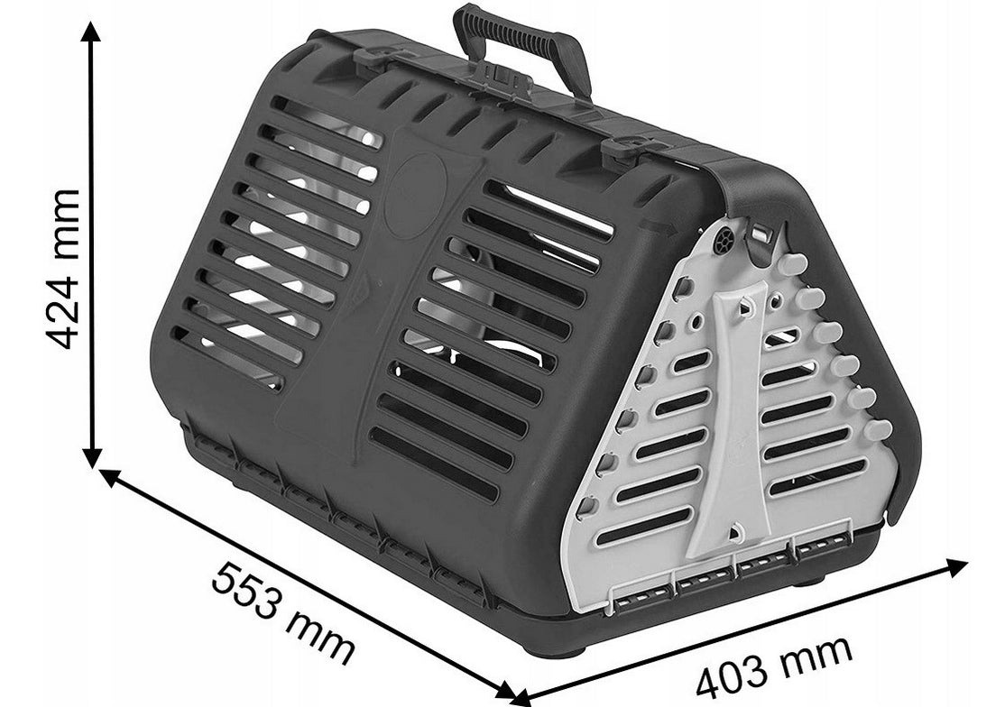 Folding cat/dog transporter up to 10 kg – 50×40×42 cm Ventilation TOBY Trade name TOBY