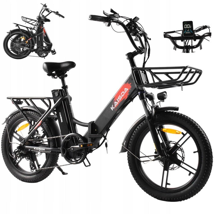 Folding city electric bike Kaisda K201 250W 20.8Ah 25 km/h 120 km