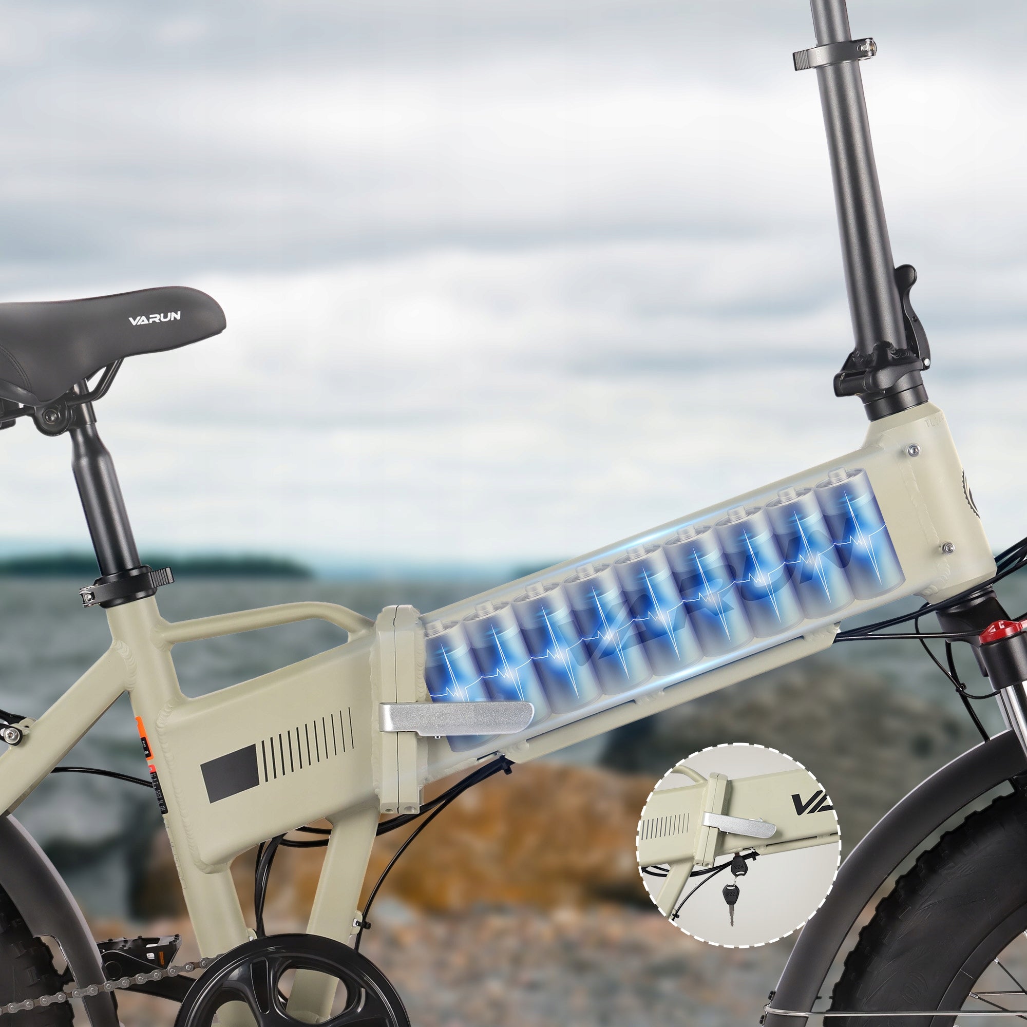 Folding electric bike VARUN 20x4'' VARUN 13Ah 120HP 250W Male/Women's Manufacturer code VARUN