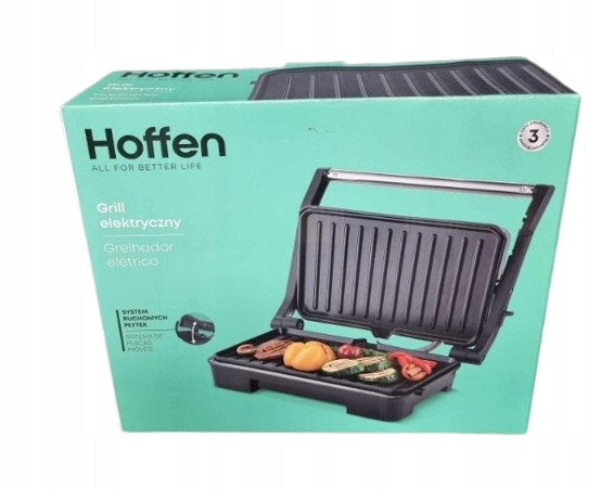 Folding electric grill Hoffen SG-4433 black 1000 W