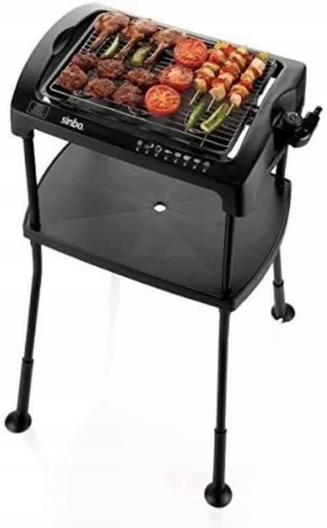 Folding electric grill Sinbo SBG-7102A black 2000 W