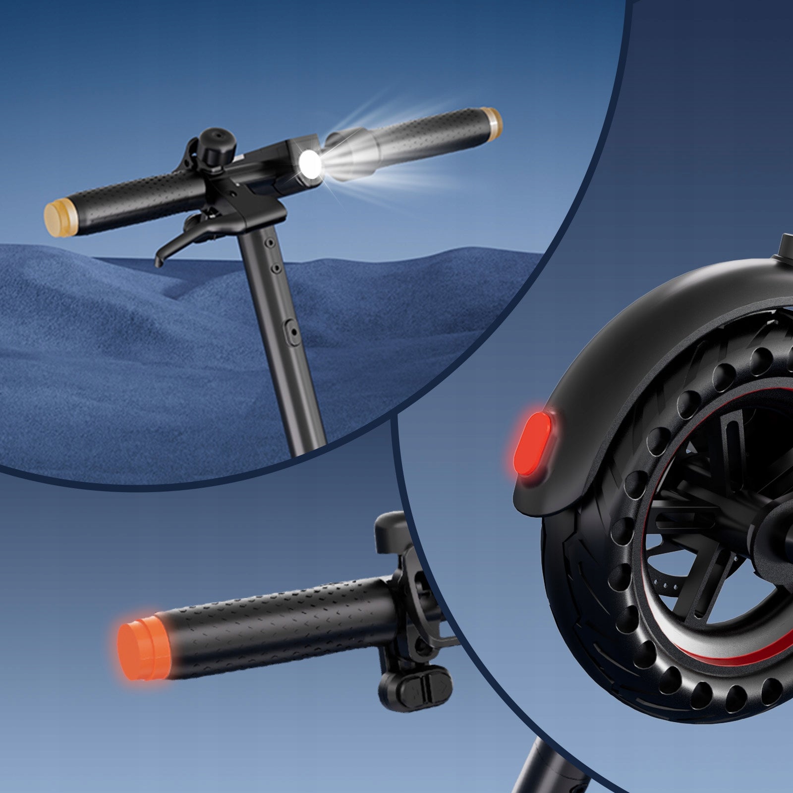 Folding electric scooter 350W indicator Double brakes 20km/h Weight 12 kg