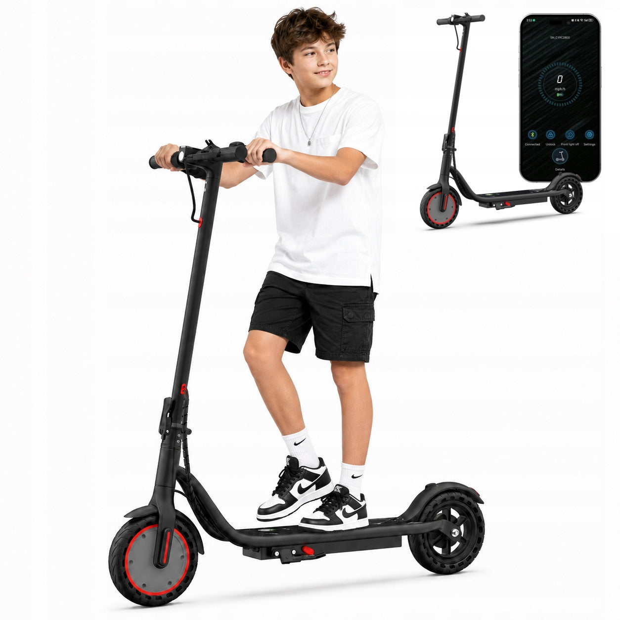 Folding electric scooter LADPED 350W Range up to 19km for Children