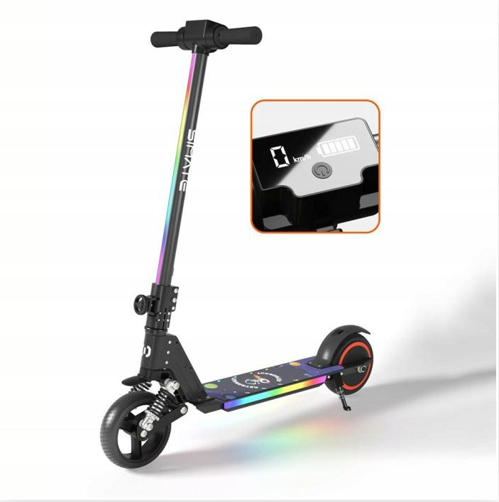 Folding electric scooter for children SIMATE S5 130W 14KM/H black Engine power 130 W