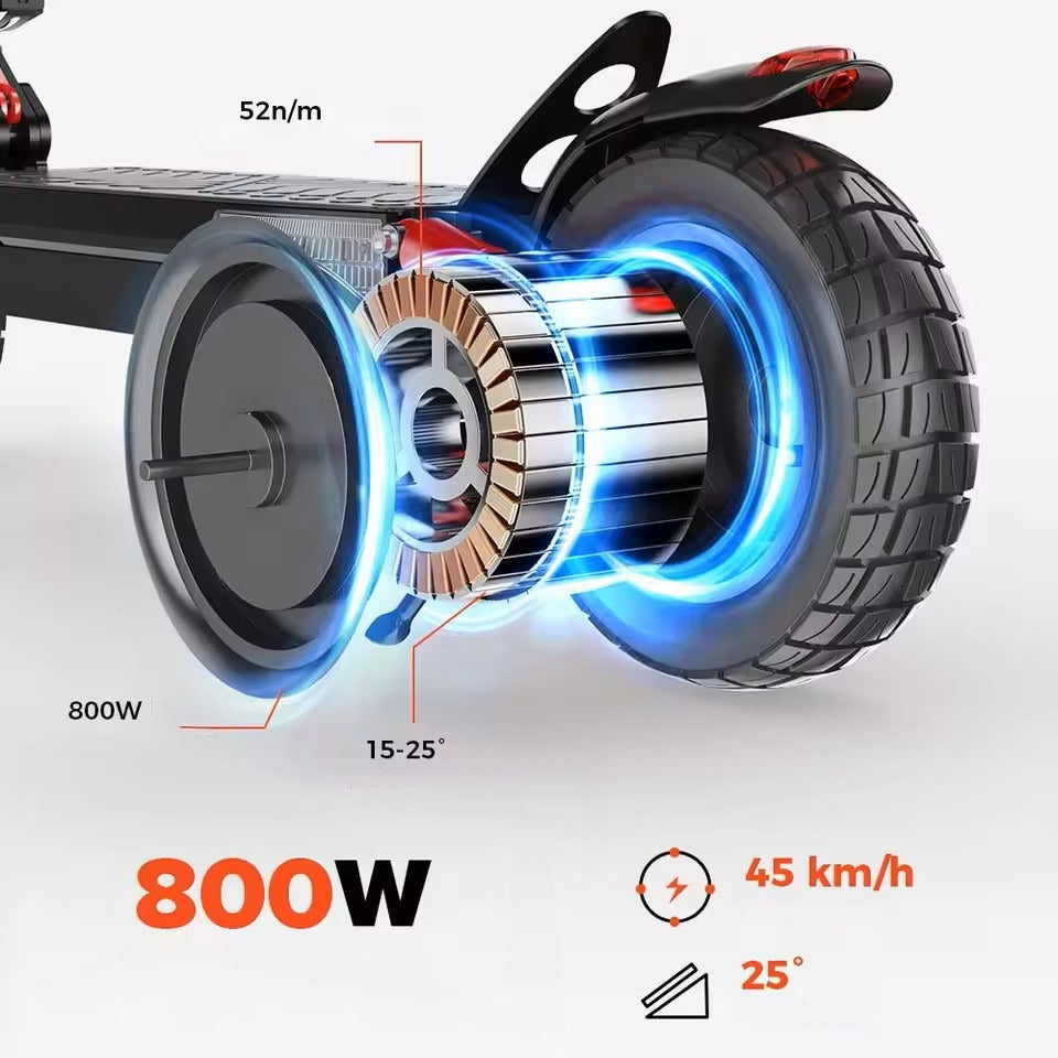 Folding electric vehicle iScooter iX4 800W 48V15Ah 45km/h 40-45km Model Hulajnoga elektryczna 40KM