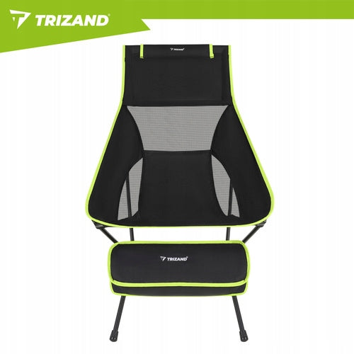 Folding fishing chair 41x52x86cm, light, with cover, black Trizand Color black