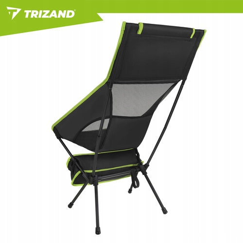Folding fishing chair 41x52x86cm, light, with cover, black Trizand Manufacturer code Krzesło wędkarskie 41x52x86cm czarne Trizand
