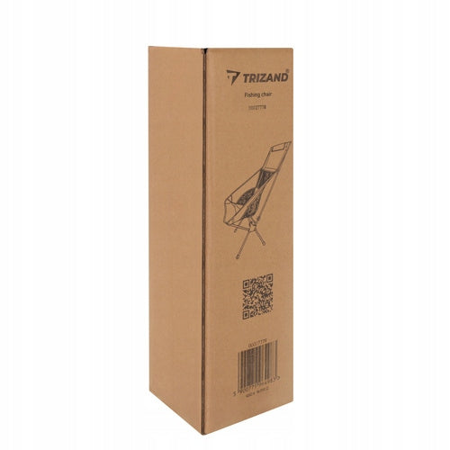 Folding fishing chair 41x52x86cm, light, with cover, black Trizand Model Krzesło Wedkarskie Składane z Pokrowcem 120 kg