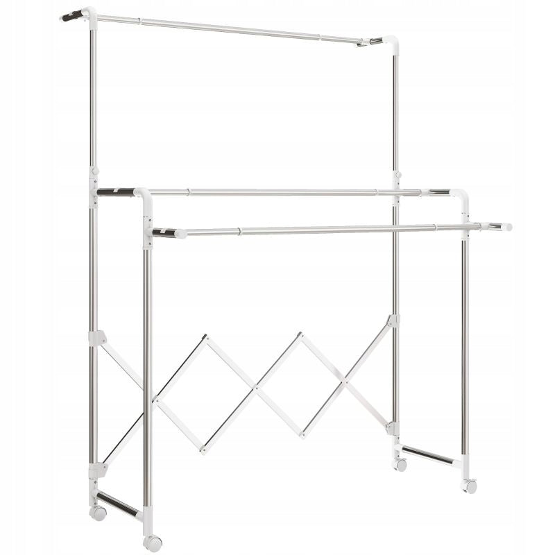 Folding, freestanding clothes hanger with wheels Brand no brand