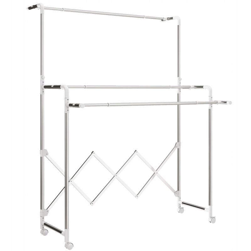 Folding, freestanding clothes hanger with wheels Brand no brand