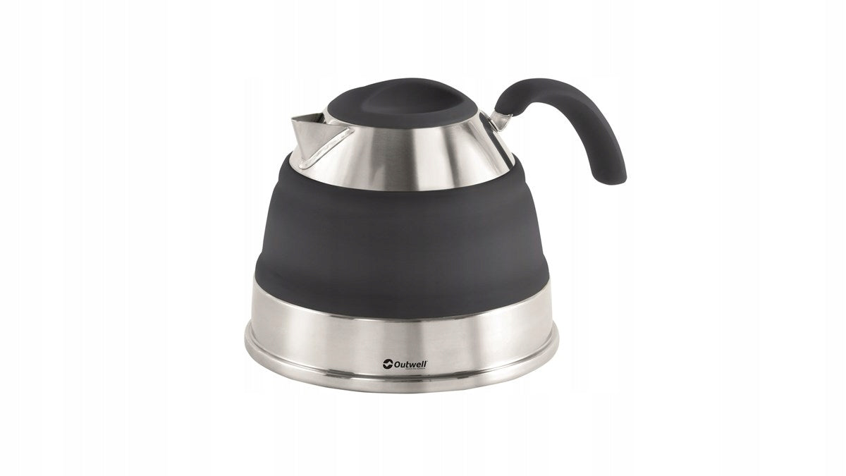 Folding kettle Outwell Collaps Kettle silver-black 1,5 l