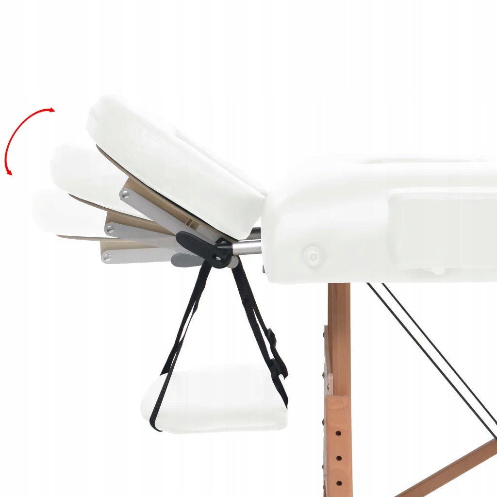 Folding massage table 218x90cm, white Manufacturer code 5907218493974