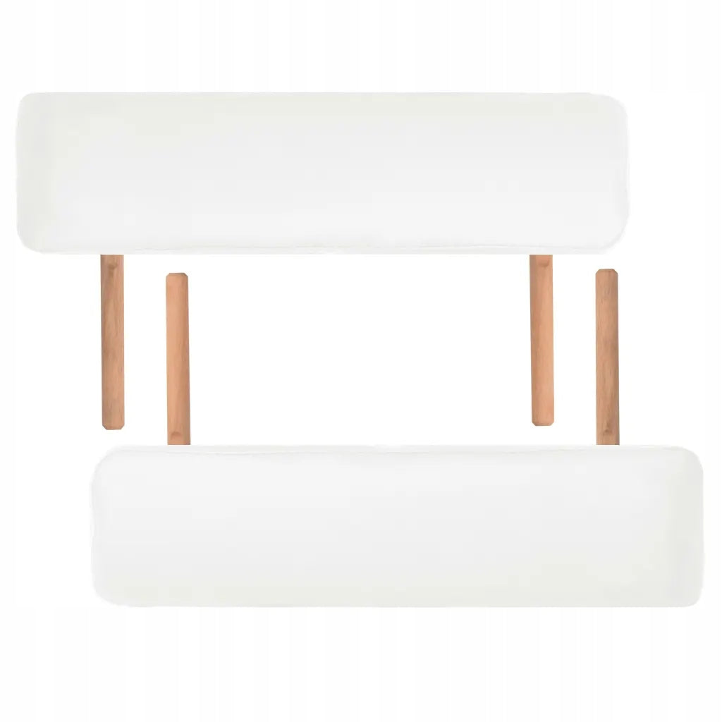 Folding massage table 218x90cm, white Weight 18.5 kg