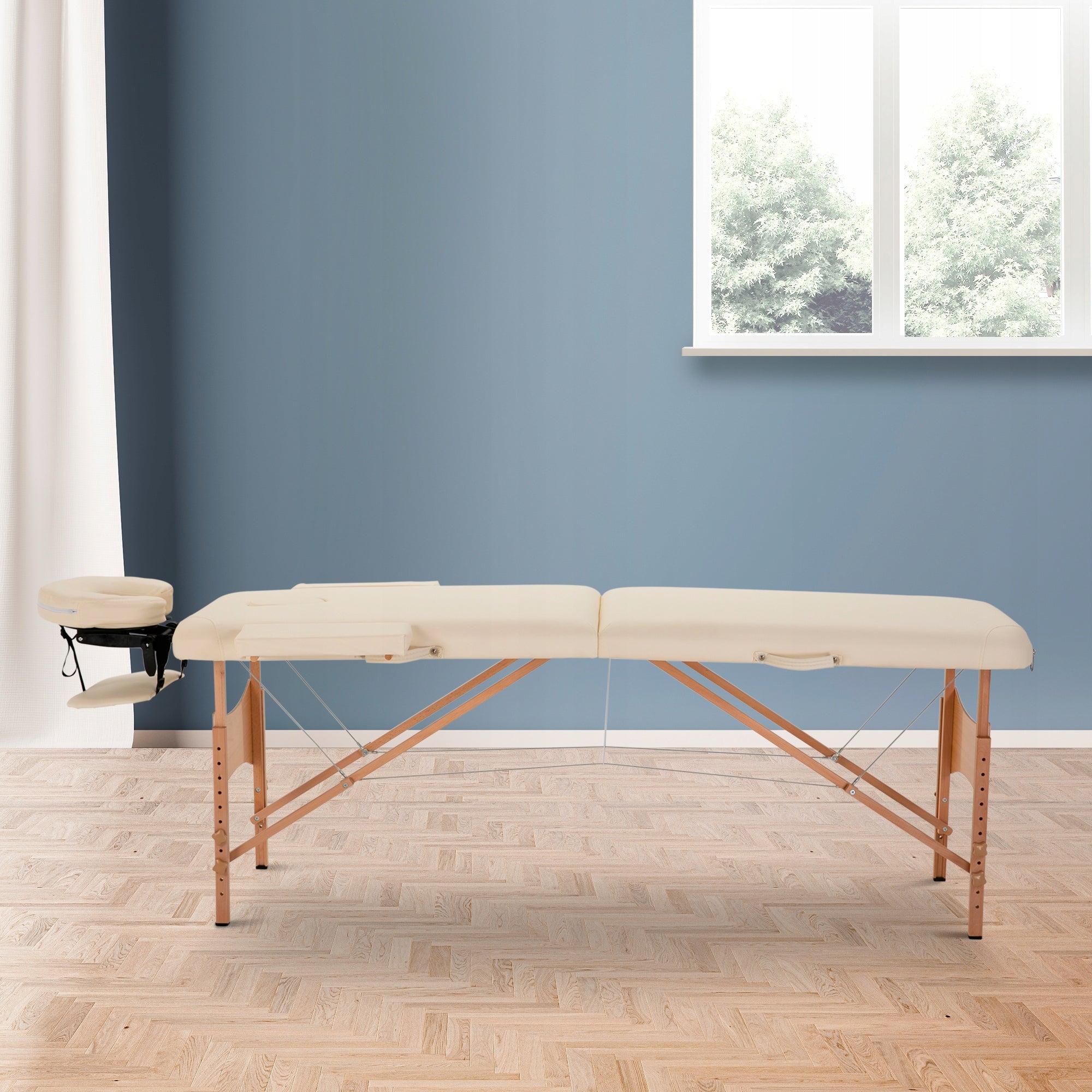 Folding massage table, adjustable height, for spa, living room Packaging status original