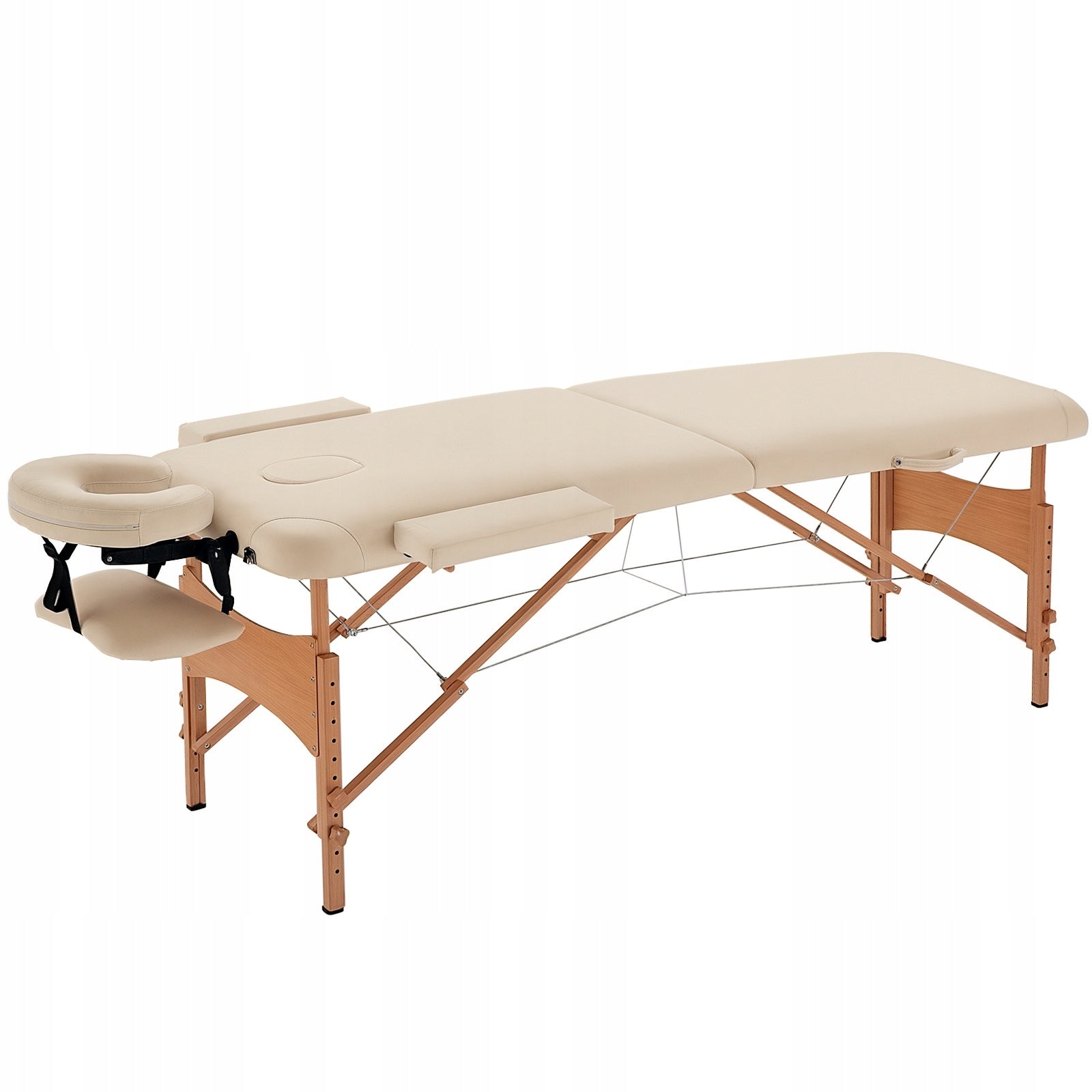 Folding massage table, adjustable height, for spa, living room