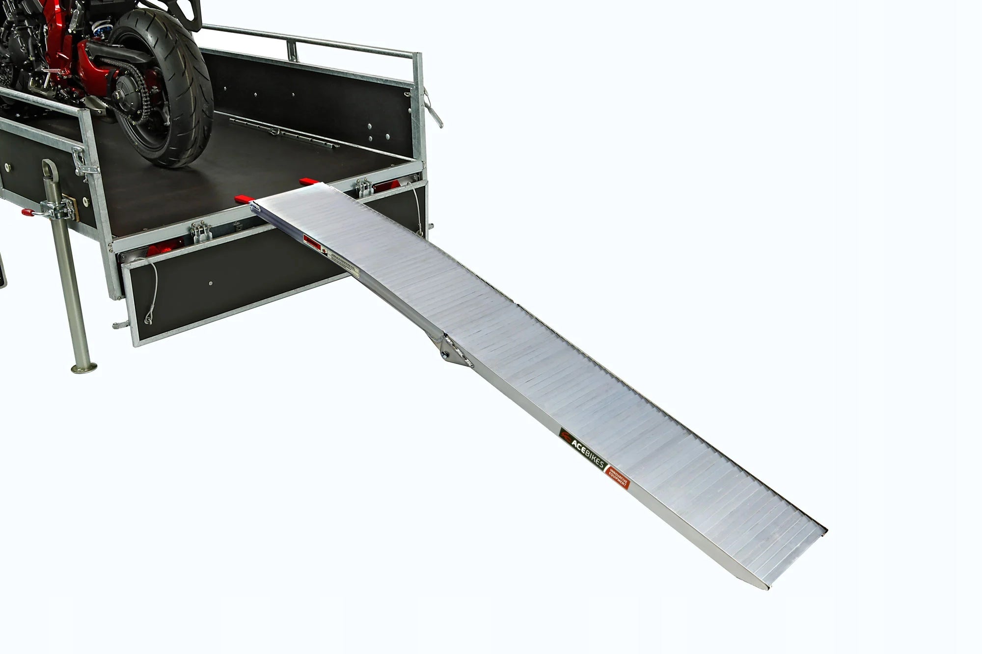 Folding motorcycle ramp 340kg ACEBIKES overrun size: 220 x 28cm