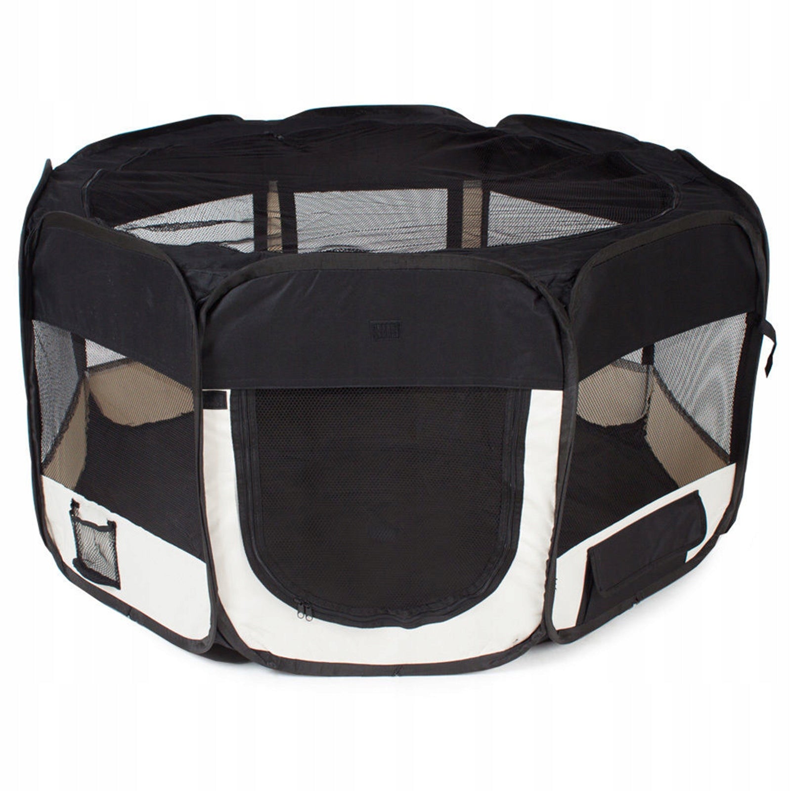 Folding playpen (bed, cage, enclosure) for dog or cat 81x58cm xl Additional features for outdoor use with flooring