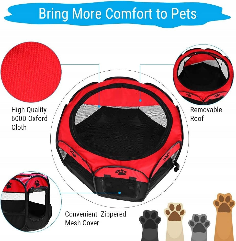 Folding playpen bed cat dog cage 81x81x58 transporter dog house Brand no brand