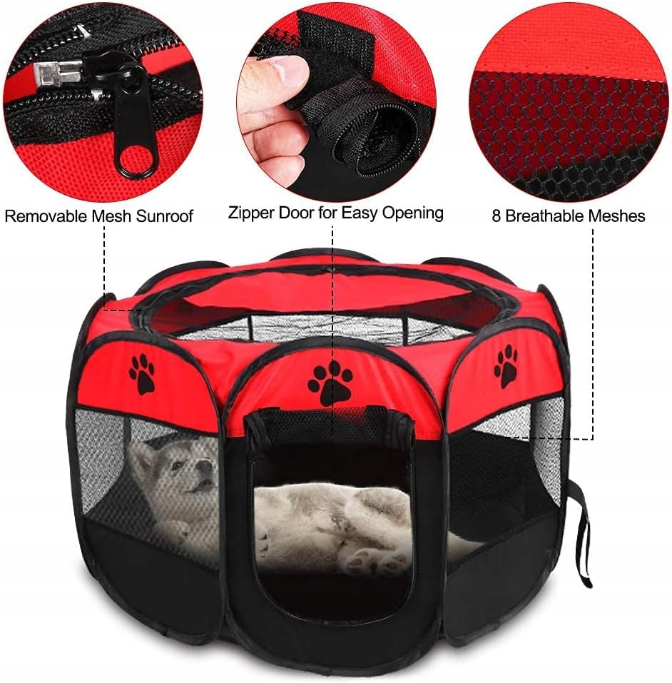 Folding playpen bed cat dog cage 81x81x58 transporter dog house Kind playpen