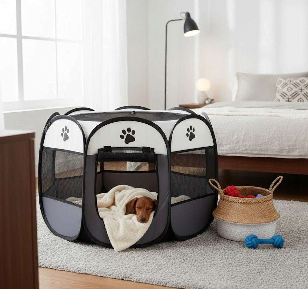 Folding playpen for cat dog bed transport enclosure 102cm XXL I073 Kind playpen