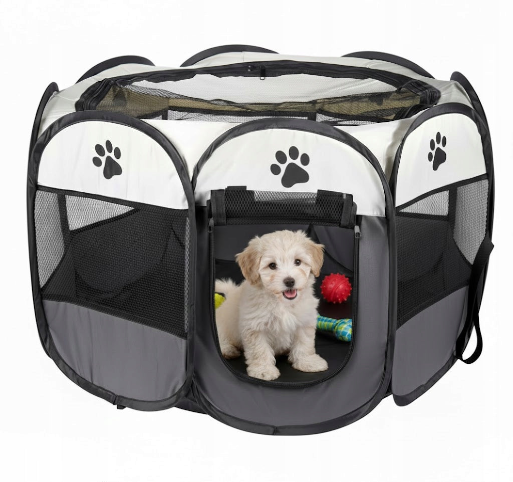 Folding playpen for cat dog bed transport enclosure 80cm XL I073 Product width 80 cm