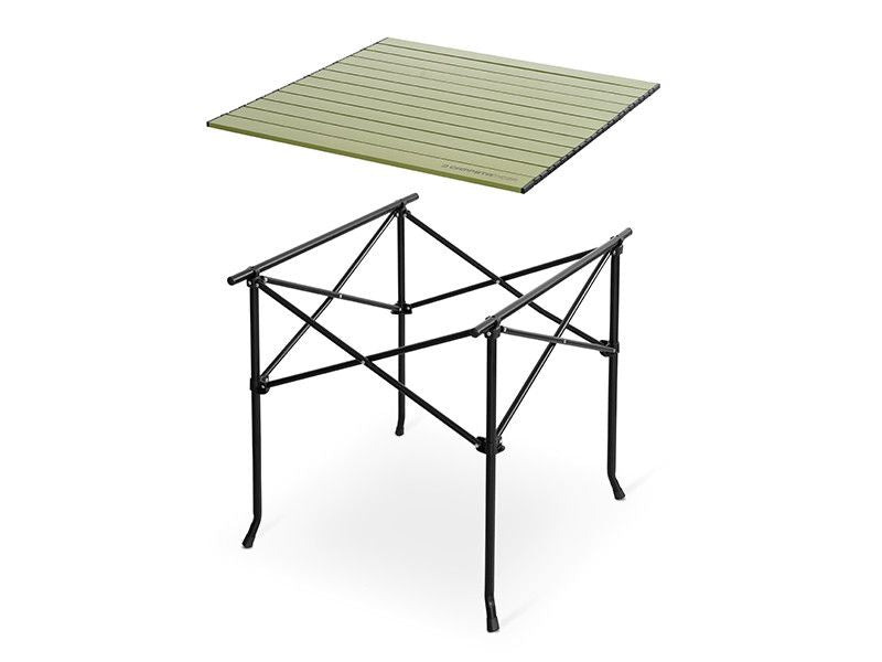 Folding table Delphin Campsta Mega Green 70x70x70cm 101004735 Model CAMPSTA MEGA