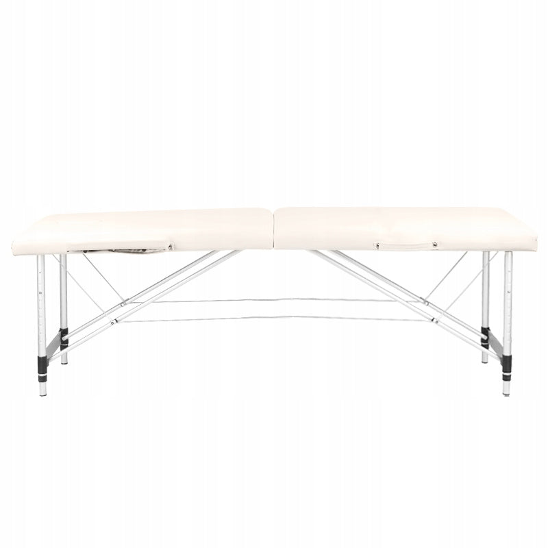 Folding table for massage aluminum comfort Activ Fizjo 2 segment cream Color multicolor