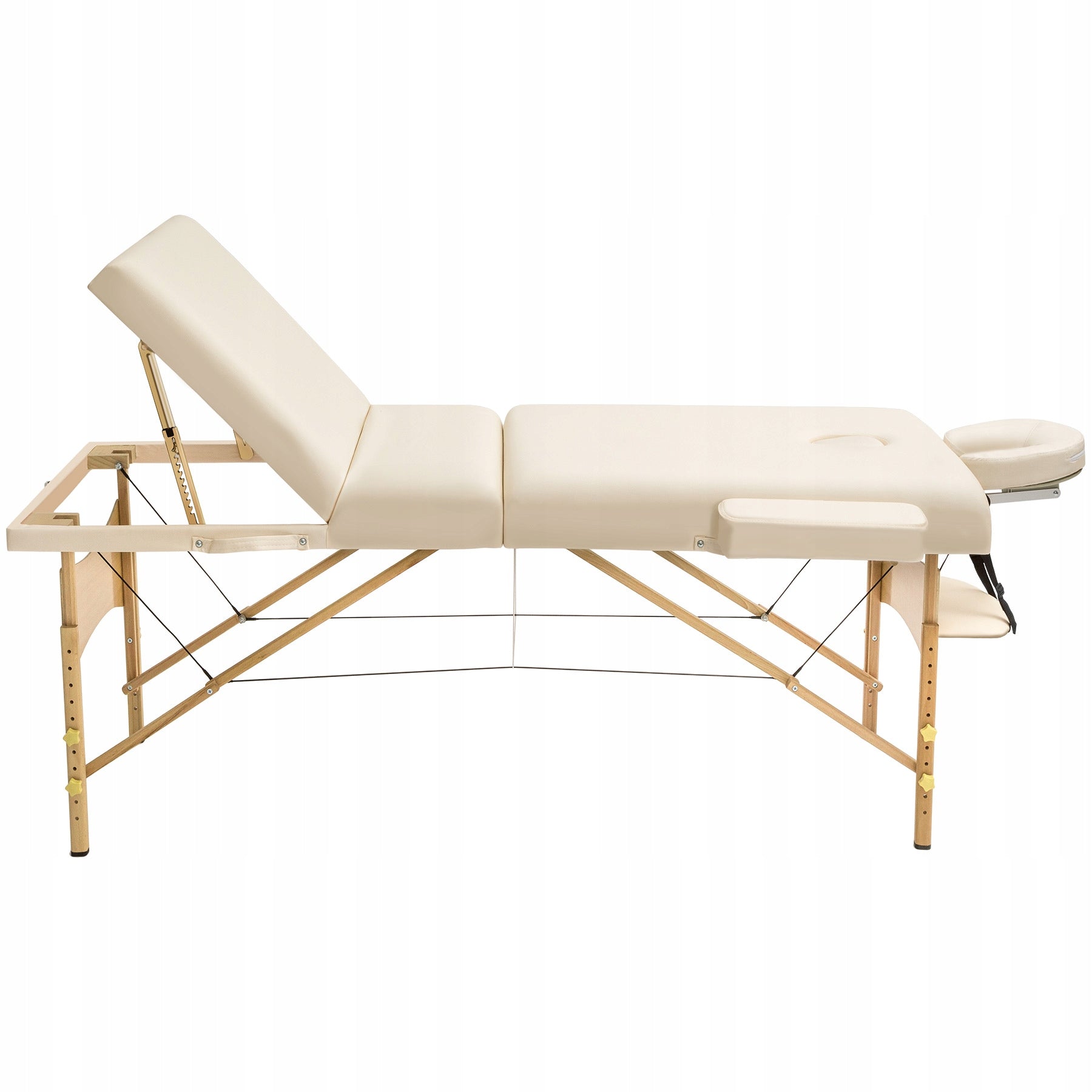 Folding table for massage wood Tectake beiges and browns Medical device no
