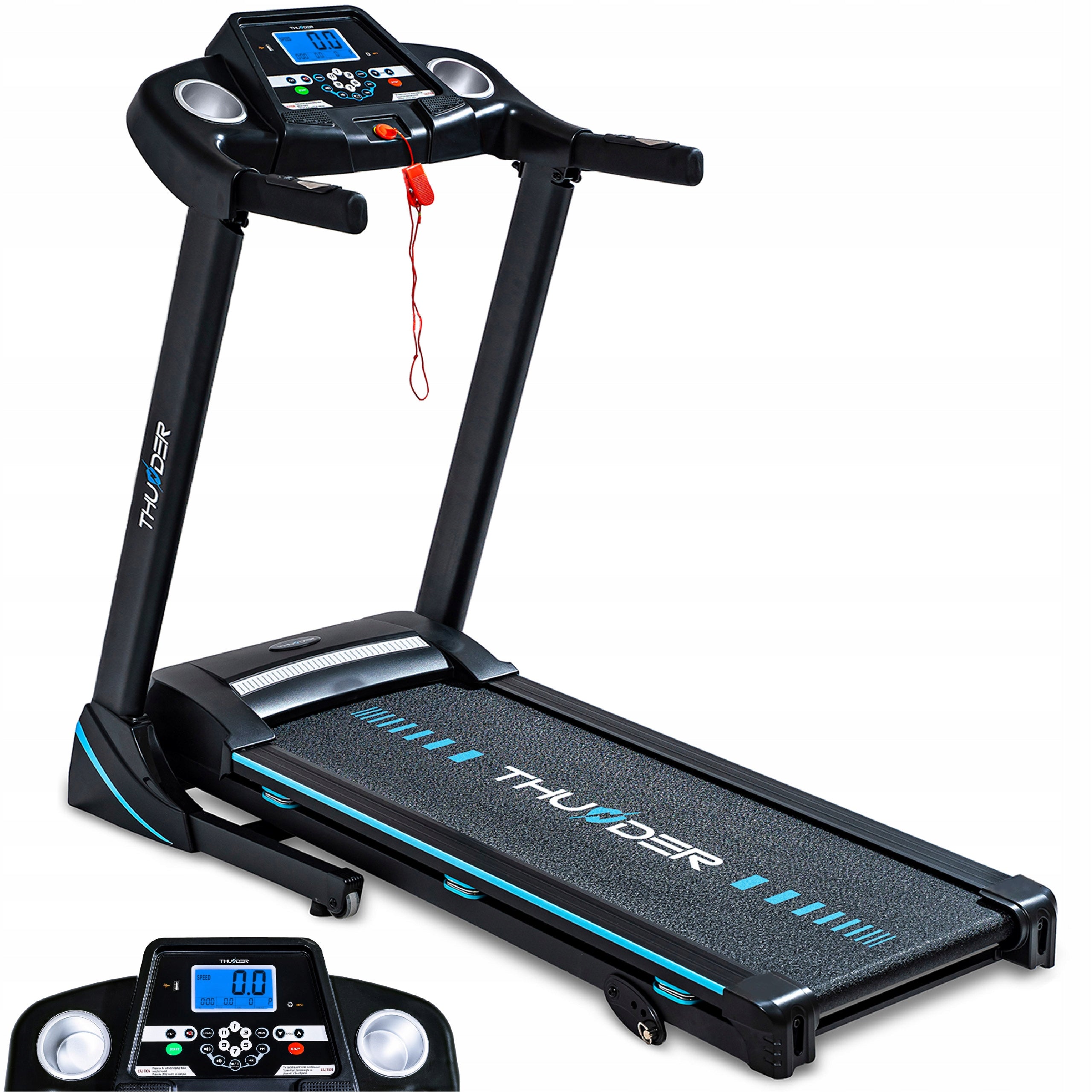 Folding treadmill electric home 140kg application shock absorption strong 17 km
