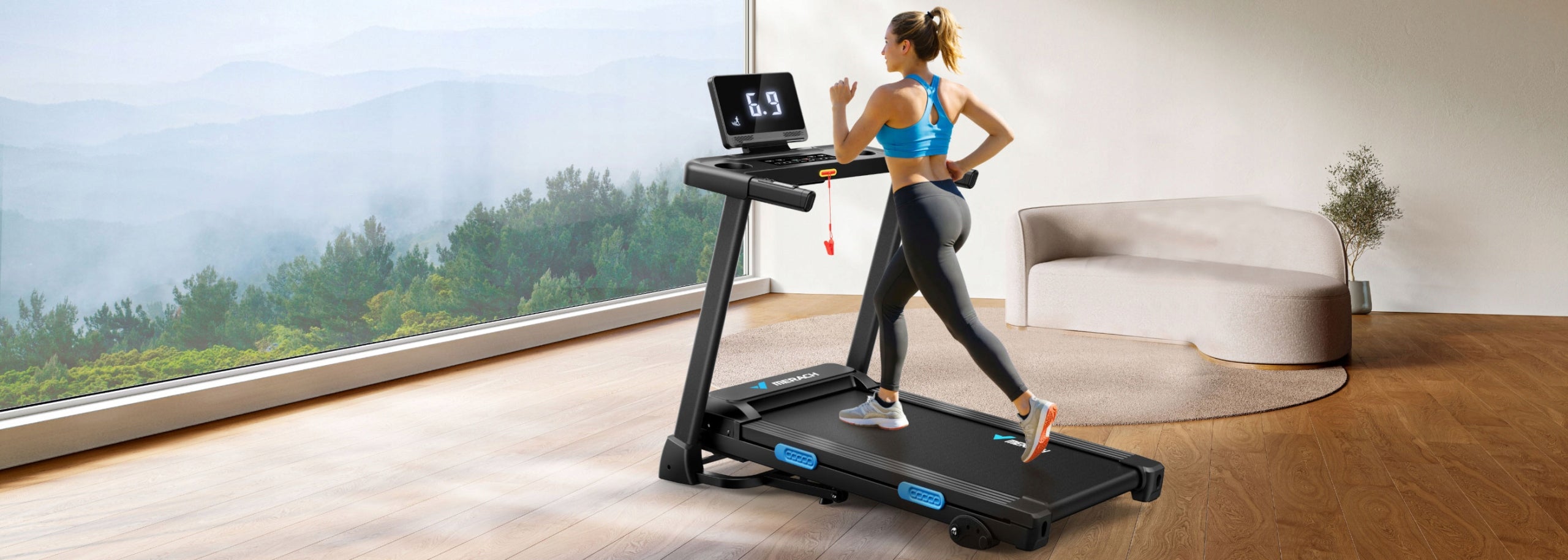 Folding treadmill, electric slope 15%, 0,8-12 km/h, Bluetooth Model other