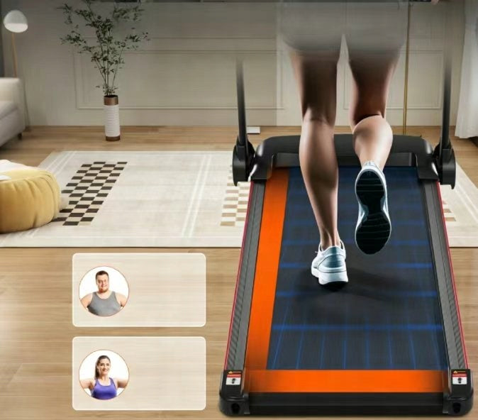 Folding treadmill for home N884P423388B 14km/h120kg3.0KM slope 8% BT USB Additional features Bluetooth safety key foldable training programs tilt angle adjustment USB port