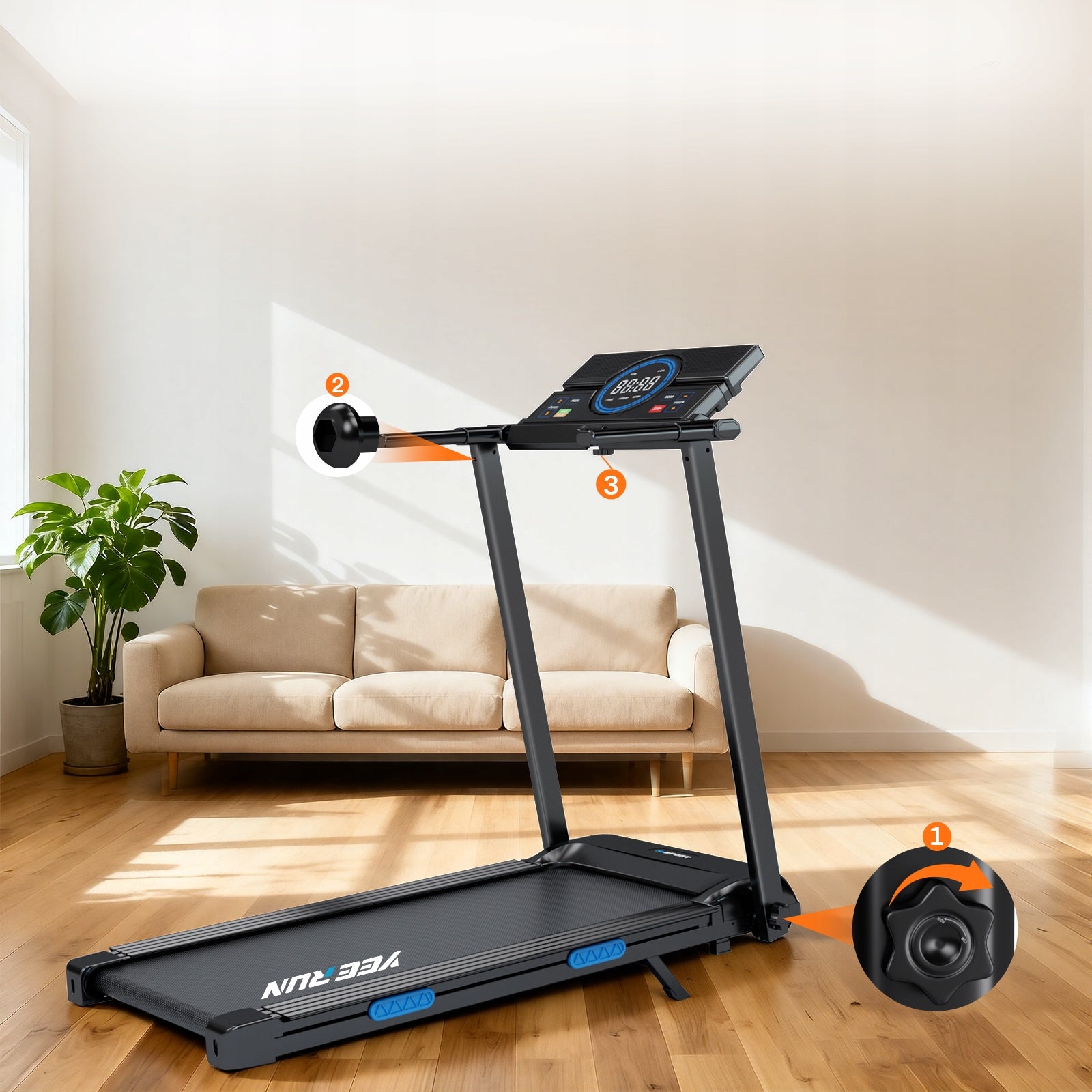 Folding treadmill for home use Kind electric