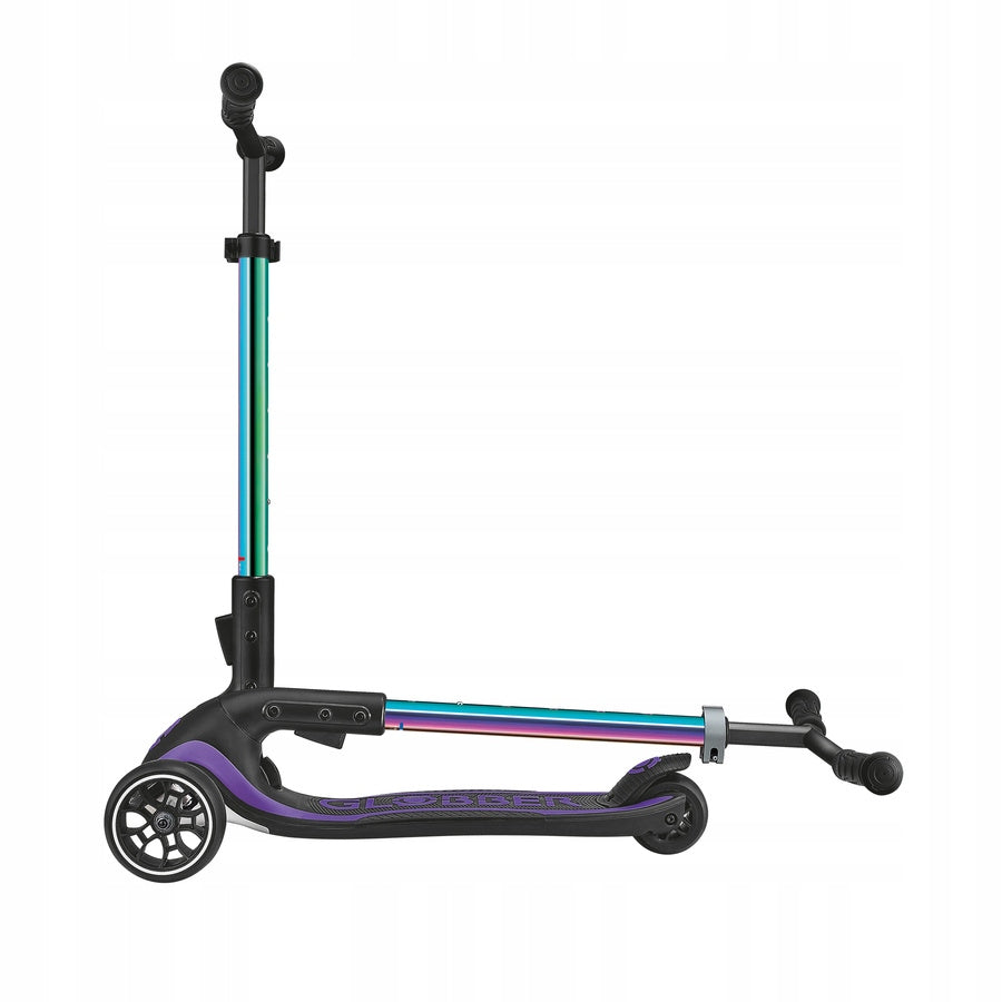 Folding tricycle scooter for children/adults 100kg Neochrome Globber Color black purple