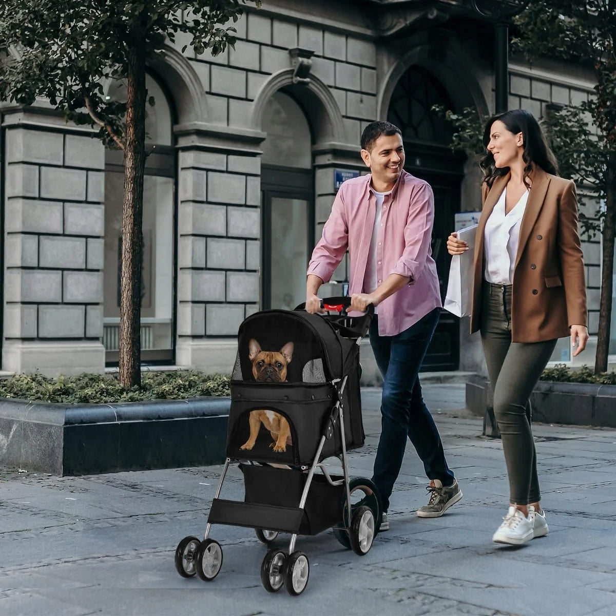 Folding trolley for small animals Maximum animal weight 15 kg