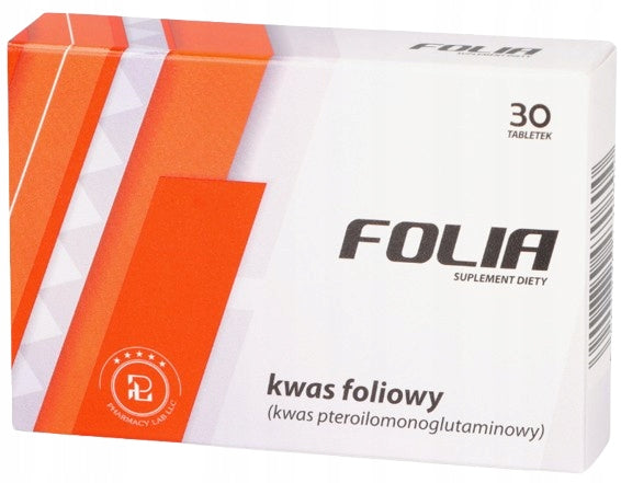 Folic acid film for women PREGNANCY Pharmacy Lab 30 tablets
