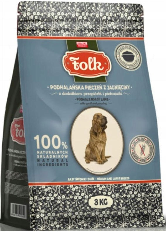 Folk dry food lamb 3 kg Manufacturer code 5906731520914