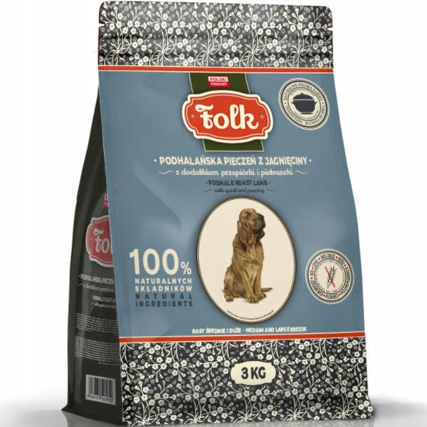 Folk dry food lamb 3 kg