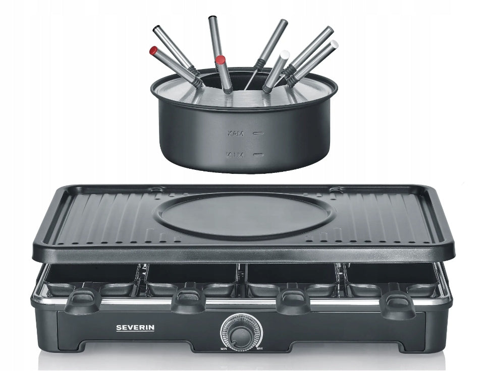 Fondue, raclette electric grill Severin RG 2347 black 1400 W Manufacturer code RG 2347