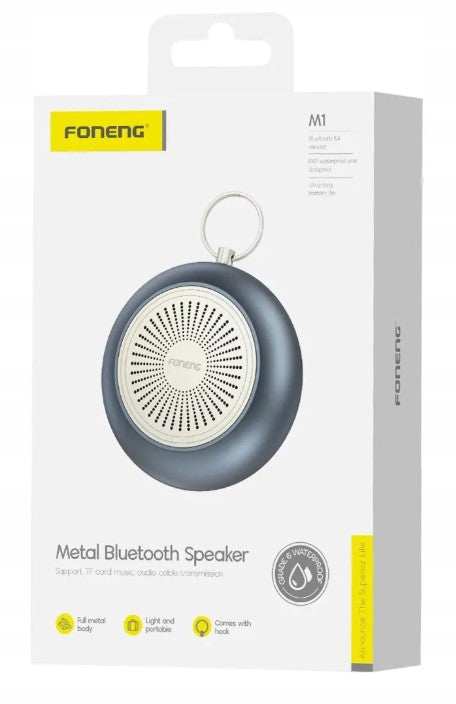 Foneng M1 Bluetooth 5.4 Reproduktor 5W IP67 11h Metal Bass USB-C Packaging status original