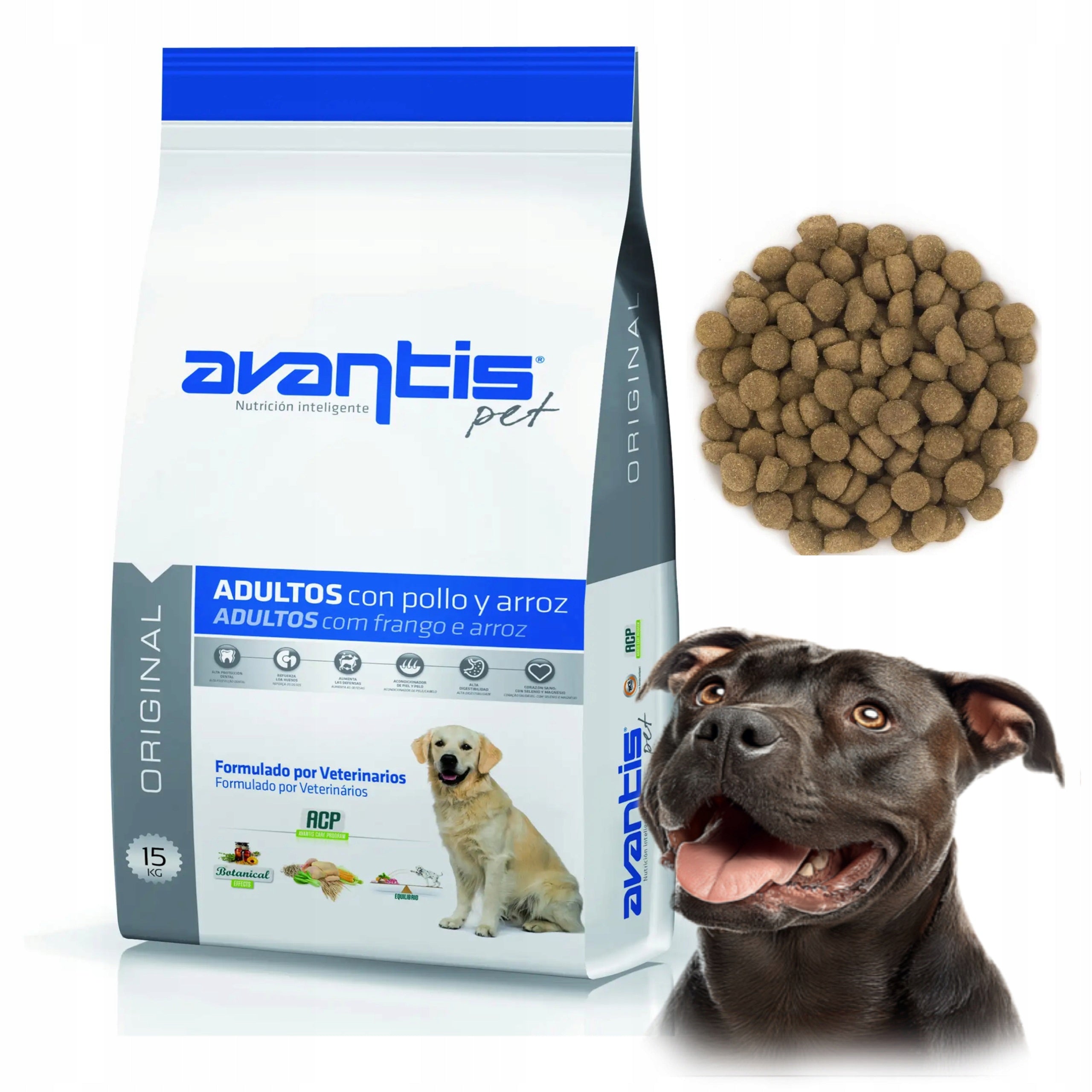 Food Avantis Pet Original 40% Meat 15 kg Labrador Shepherd amstaff Packaging status original