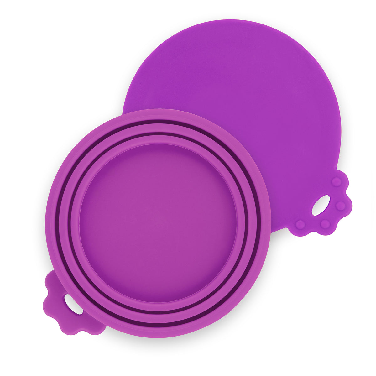 Food Can Lid UNIVERSAL MilooPets PURPLE with Handle AIRTIGHT