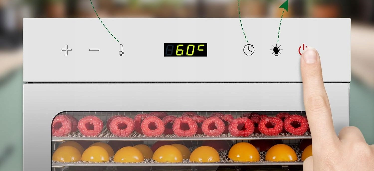 Food Dryer KWASYO 400W 8 Levels 30-90 DEGREE 30MIN- Timer Vegetables Manufacturer code SUSZARKA SPOŻYWCZA 400W TIMER BEZ BPA
